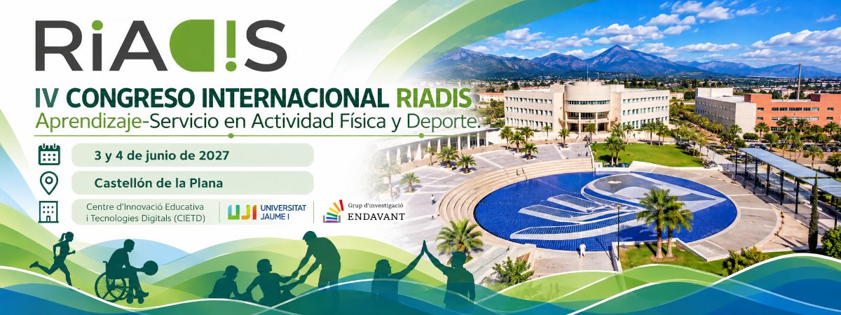 thumb cabecera IV Congreso Red Internacional de Investigación en Aprendizaje-Servicio en Actividad Física y Deporte para la Inclusión Social de RIADIS 